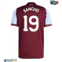 Moški Nogometni dresi Aston Villa Jadon Sancho #19 Domači 2025-26 Kratek Rokav